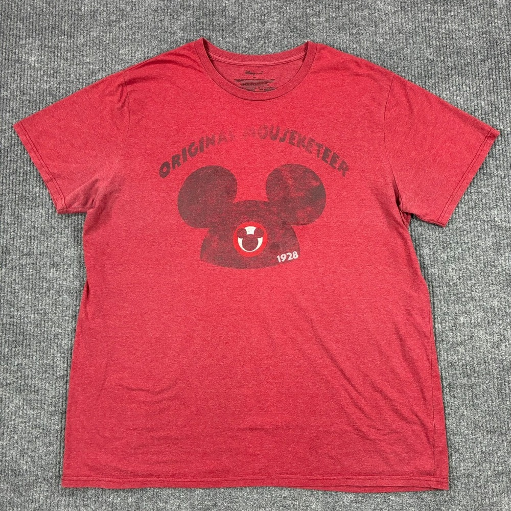 Disney Store Original Mouseketeer Mickey Mouse 1928 T Shirt Mens Size 3XL Red